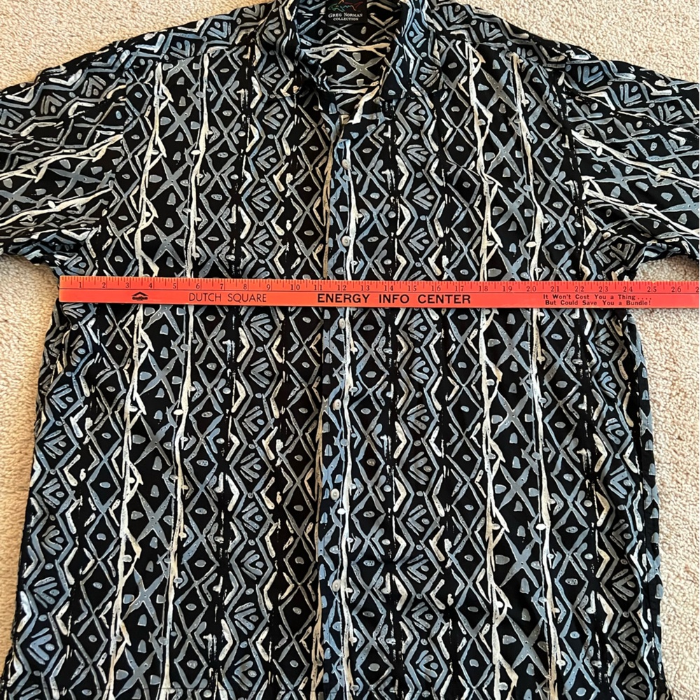 Greg Norman Collection Hawaiian Button Down Shirt, Men’s Large, Rayon. Floral - Picture 8 of 10